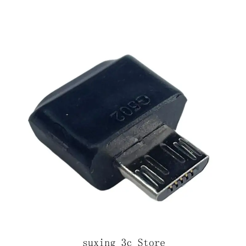 E8BE Micros USB To Type C Adapter Replacement for G502 Wireless Mouse Easy Repair Plastic Metal Construction