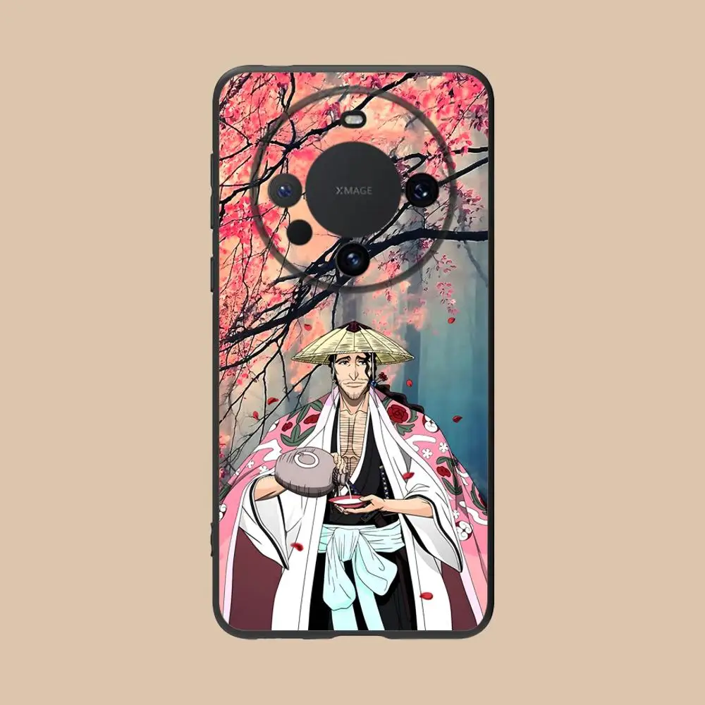 Funda de teléfono Bleach Kyouraku Shunsui para Huawei Mate 60 50 40 30 20 10 Pro Plus Lite E 5G Color funda protectora de lujo bonita