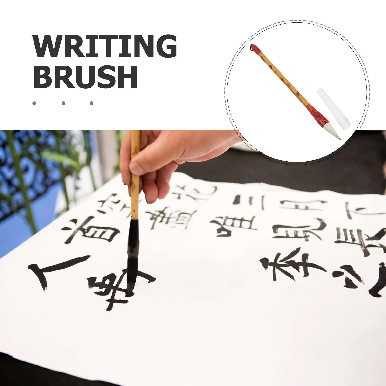 Chinese Garlic Brush Soft Hair Alloy for Calligraphy Painting Sumi Watercolor Drawing Landscape Art Ink Brush