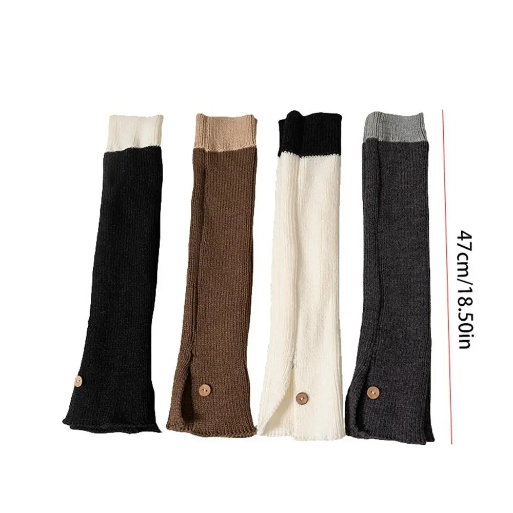 Japanese Style Children's Leg Warmers Split Button JK Leg Socks Foot Cover Long Stockings Ballet Guards Socks Autumn/Winter