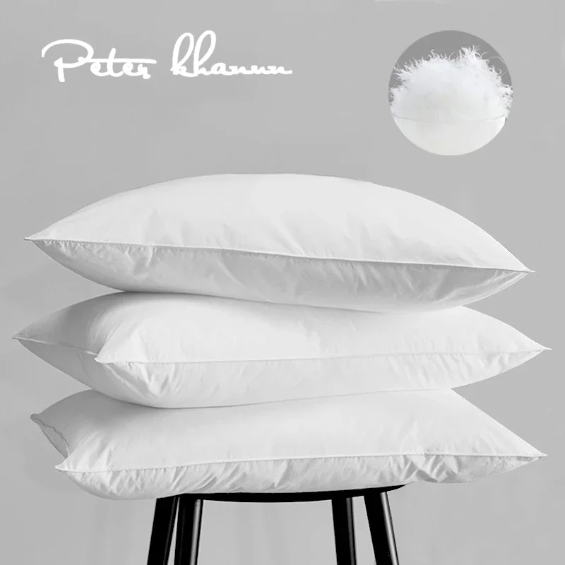 

Peter Khanun 95% Goose Down Pillows Neck Pillows For Sleeping Bed Pillows 100% Cotton Shell 48x74cm,1 Pcs