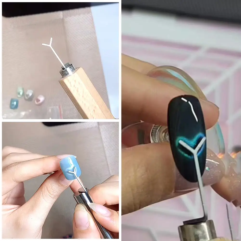 Love Cat's Eye New Nail Tool Special Paper Clip Magnet Wire Magnet Bar 3D Heart Shaped Magnet for Creating Heart Shapes