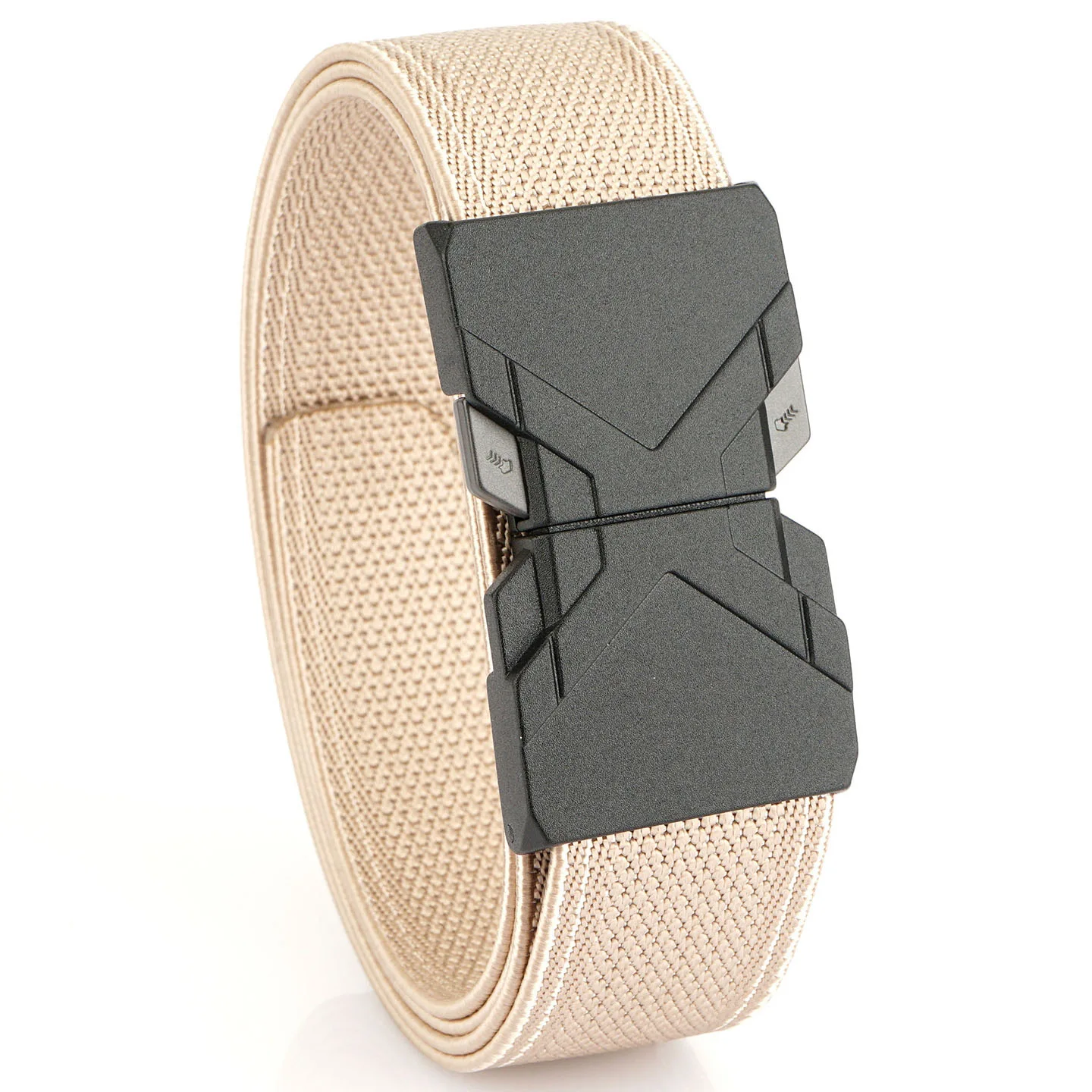 3.4cm High Quality Men's Outdoor Elastic Tactical Belt Training Metal Buckle Belt With Pants Jeans Belt Sport Mountaineer