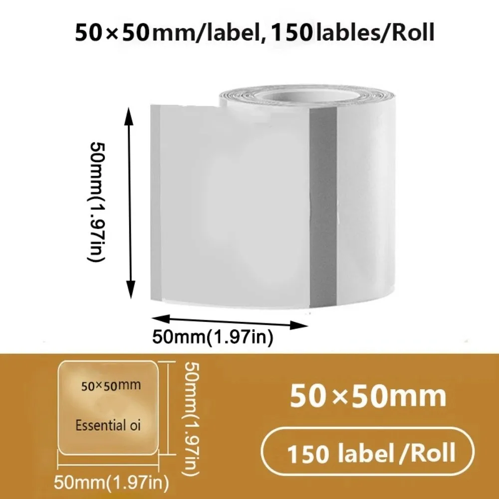 230Pcs Transparent Blank Label Sticker DIY Waterproof Thermal Printing Paper Anti-Scratch Tear Resistant Name Tag Sticker