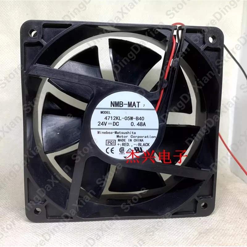 

d+1PCS For NMB-MAT 4712KL-05W-B40 DC24V 0.48A 12CM 2-Wire Inverter Cooling Fan