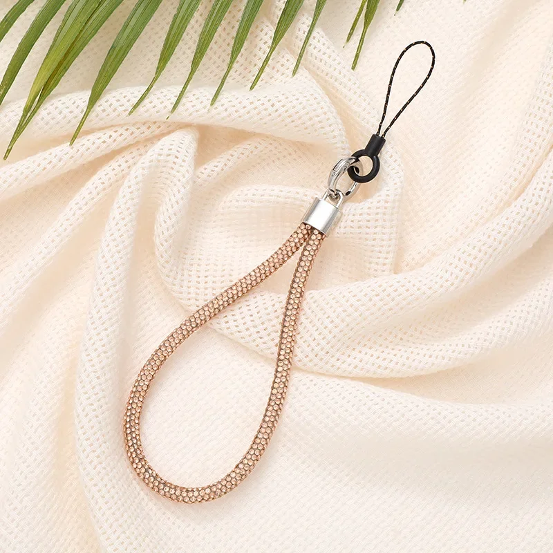 2025 Cxd نمط جديد قصير تألق حجر الراين حزام الهاتف المحمول قلادة