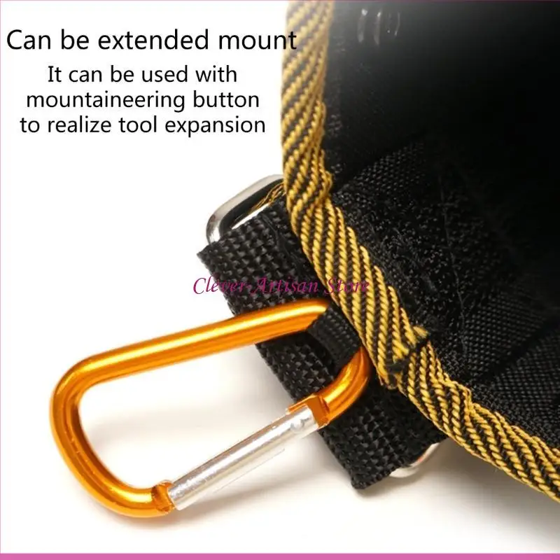 

E06B Nails Tool Bag Tool Quick-Hanging Screws Storage Bag for Electrician Plumber Carpenter Contractor Handy Man