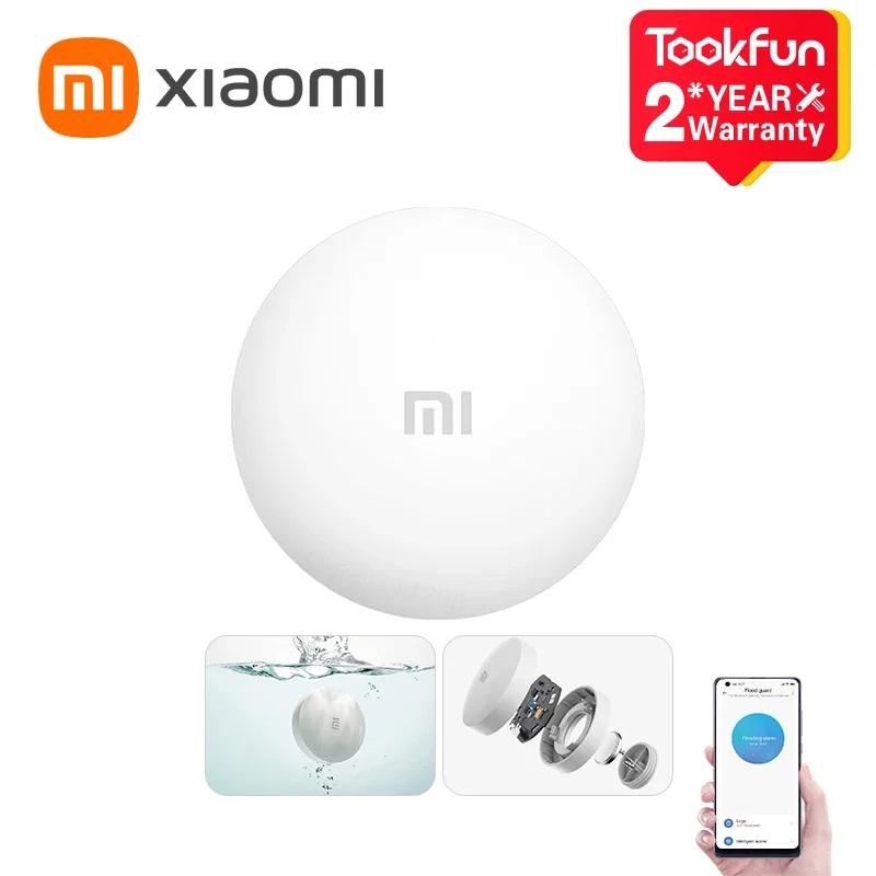 Xiaomi Water Immersion Guard Flood Water Detection Alarm Long Battery Life Mode IP67 Bluetooth Mesh For Smart Mi Home App