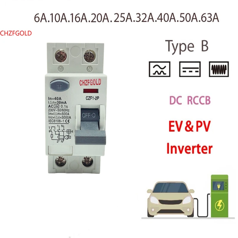 

Residual Current Circuit Breaker Quality RCCB R10N 4P 40A 30mA Type AC Wholesale Price