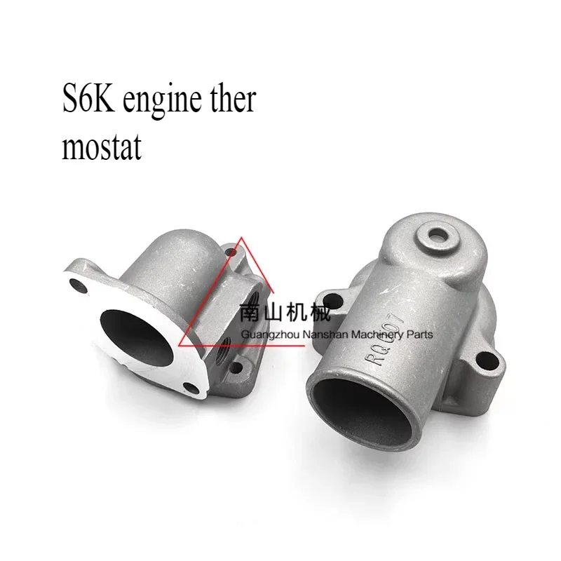 thermostat seat S6K engine thermostat  caterpillaE320B/320C/320D  upper and lower seat covers excavator accessories