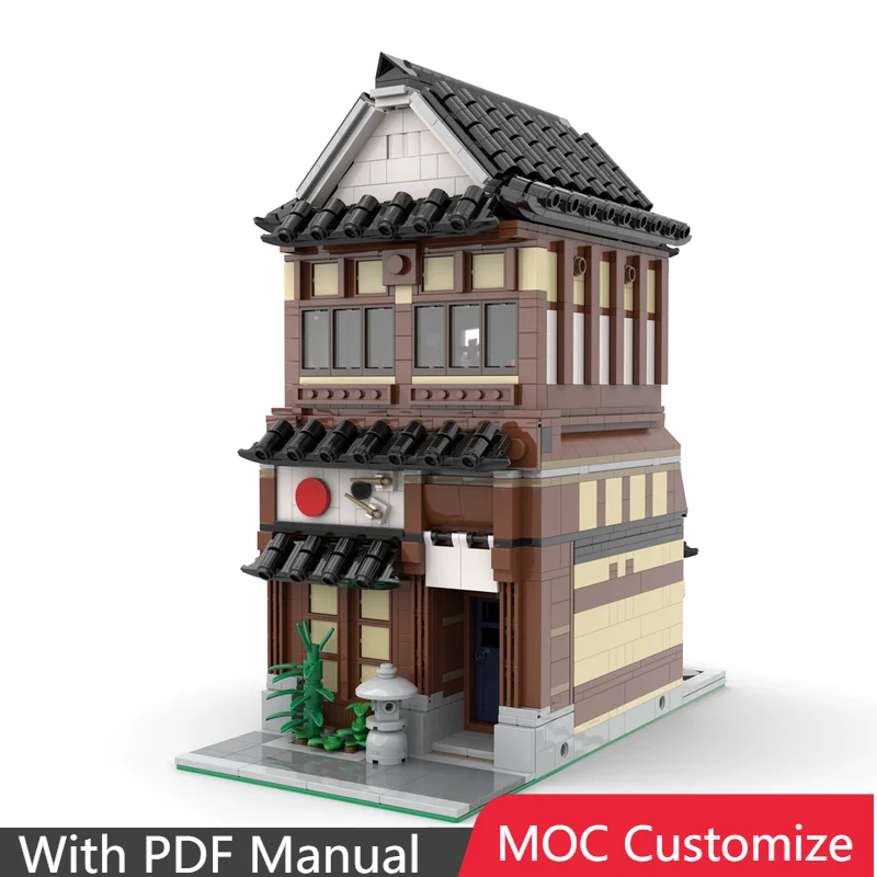 

1907 шт. MOC, хит продаж, креативные строительные блоки, суши-ресторан, сделай сам, собранные строительные блоки, игрушки для детей, образовательные подарки