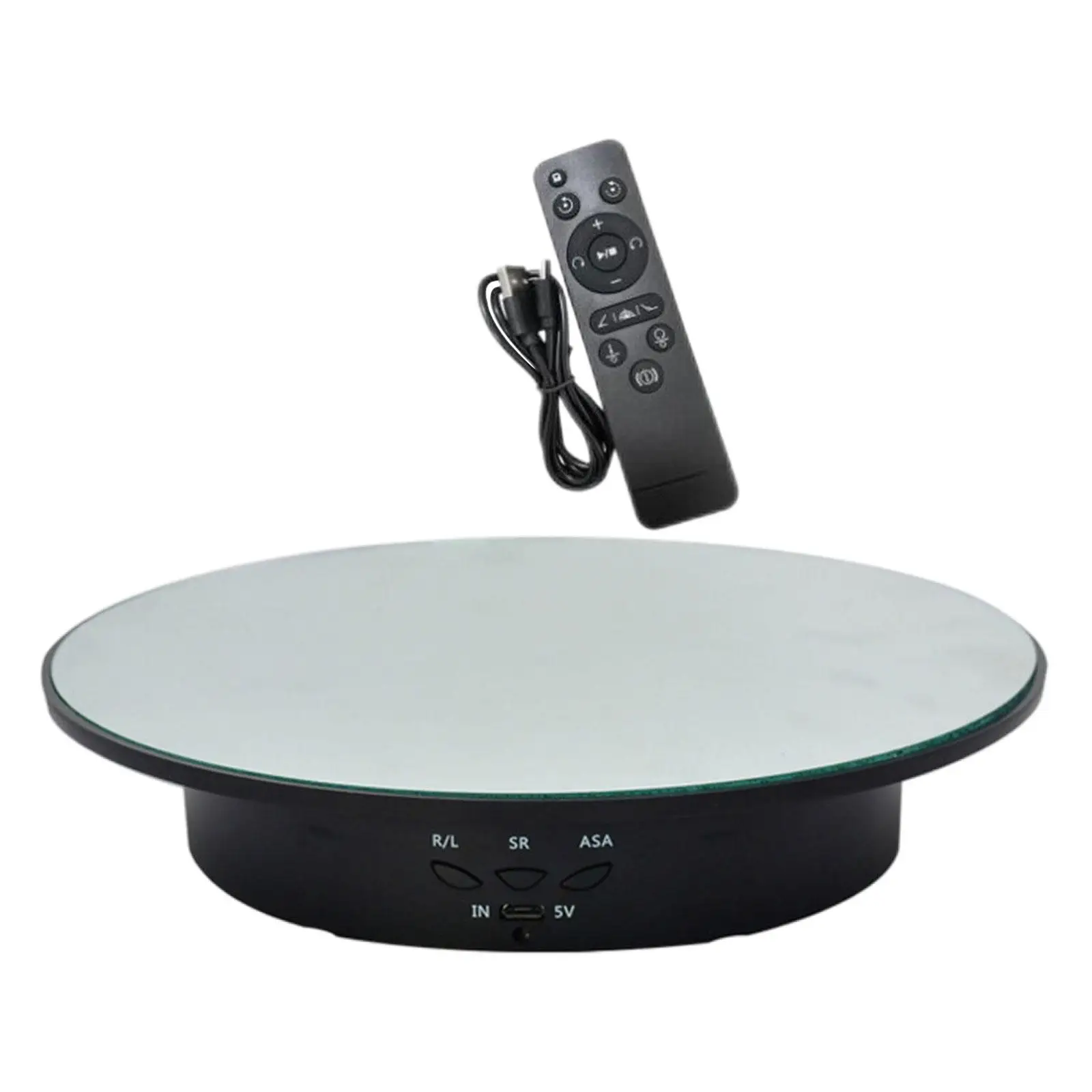 Rotating Display Stand 360 Motorized Turntable Remote Controlled Platform for Jewelry Toy Model Phone Photo Display