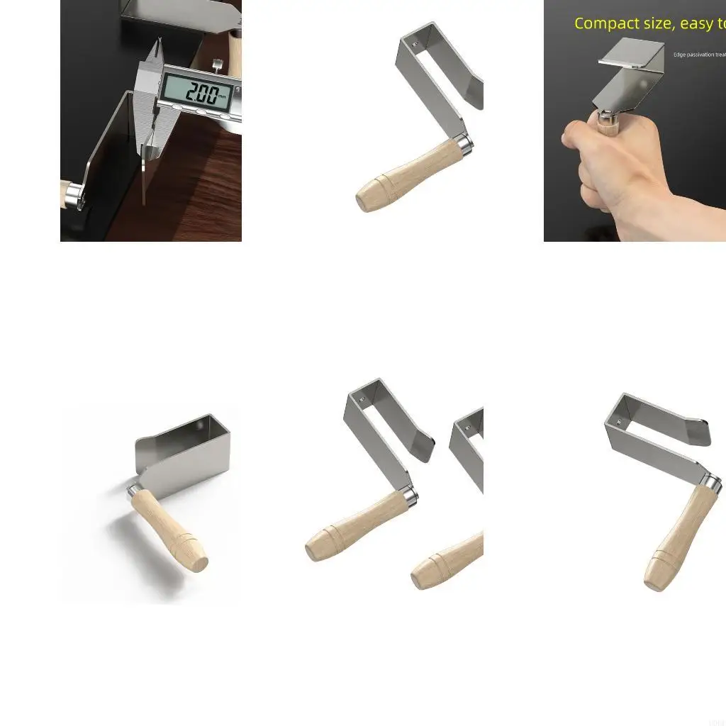 

1/2 шт., алюминиевый зажим для потолочной доски, деревообрабатывающий монтажный инструмент с деревянной ручкой для безопасного