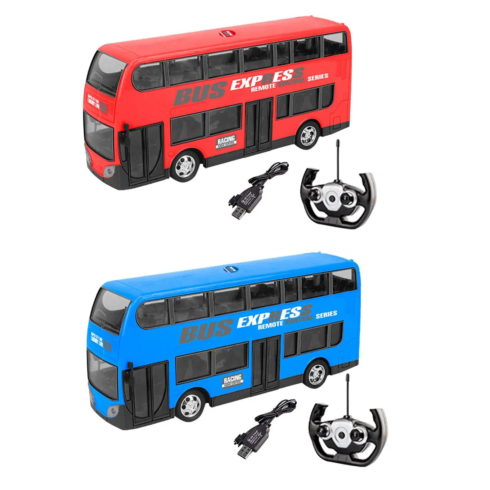 

RC Model Car Toy Portable Remote Control Bus for Kids Boys Girls Children