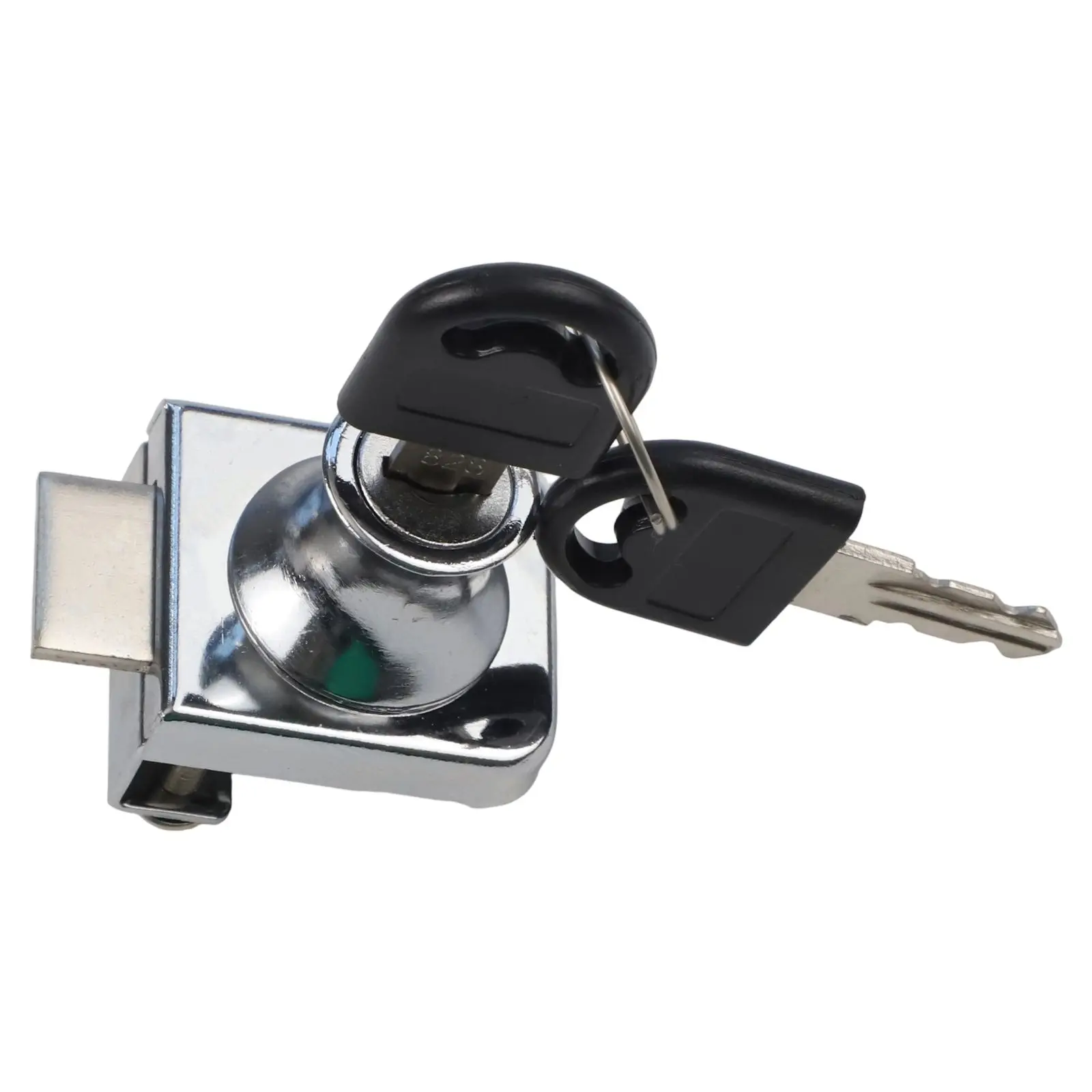 Glass Door Cabinet Lock for Display Cabinets Cold Rolled Steel Build Rust and Wear Resistant for 5 to 8mm Glass Thickness