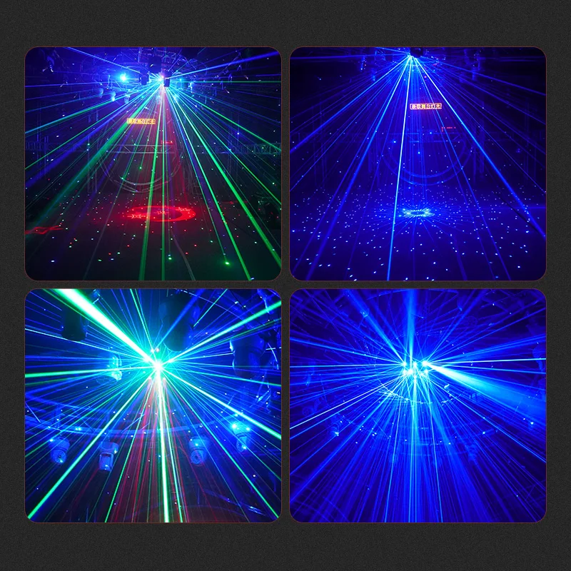 Imagem -04 - Rgb Luzes Laser dj Discoteca Efeito de Iluminação de Palco Dmx Luzes de Palco Projetor Laser Estrelado Luz Laser para o Clube Noturno Luzes de Festa