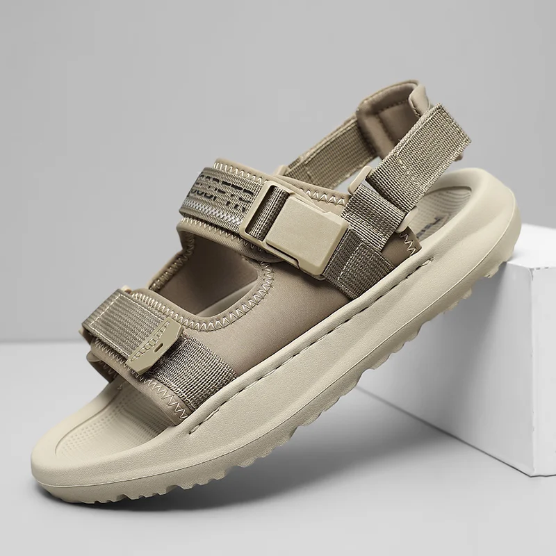 

Men's Commuter Sandals Rubber Light Slip Resistant Breath Comfort Wide Fit Supportive Arch Quick Dry Home Outdoor Walking Shoes
