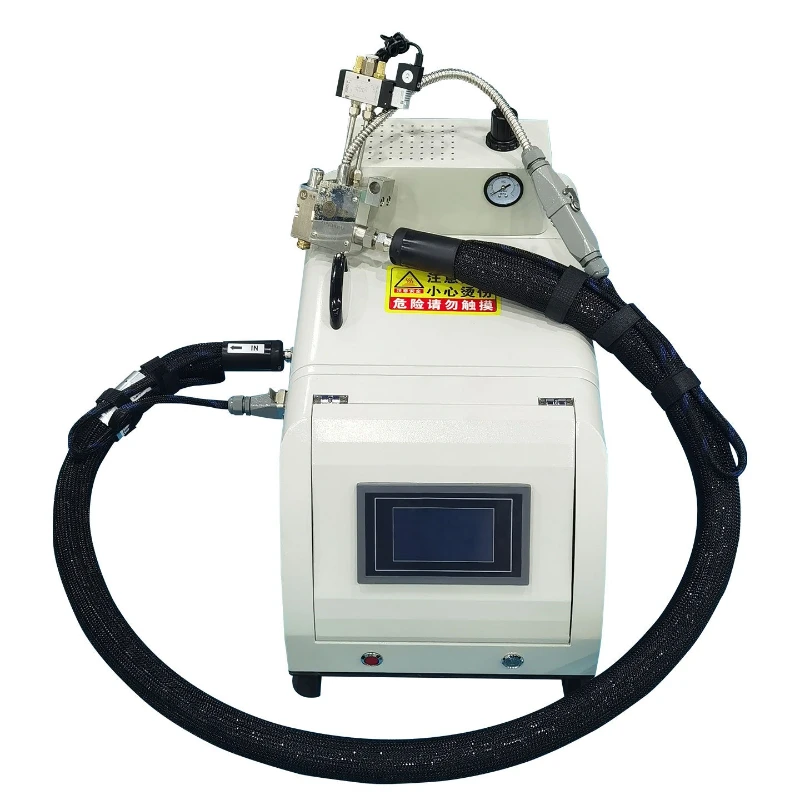 Small hot melt glue spraying machine Multi-tube spray gun dispensing machine Automatic temperature control