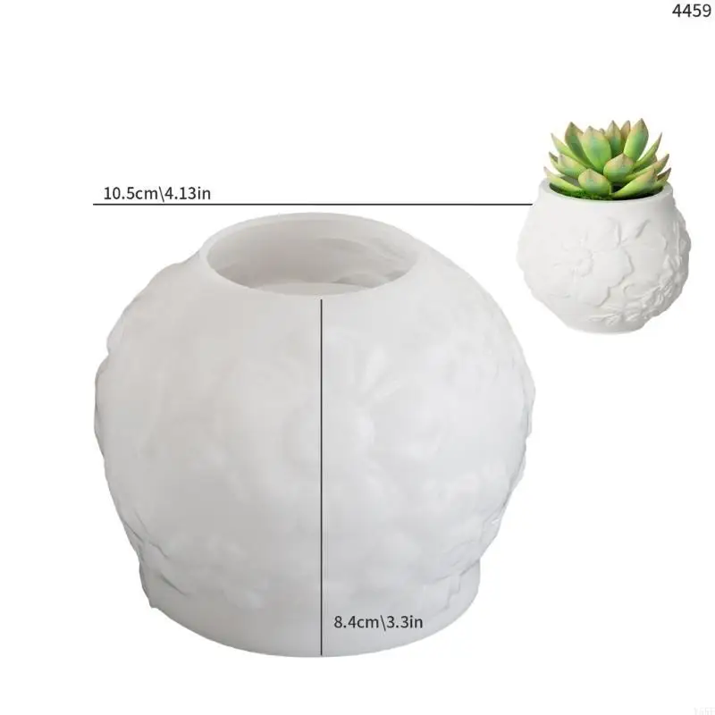 

Y55F Handcraft Vine Shaped Sturdy Silicone Mould for Unique Plant Pots Sturdy Cement Plaster Castes Tool Home Decoration