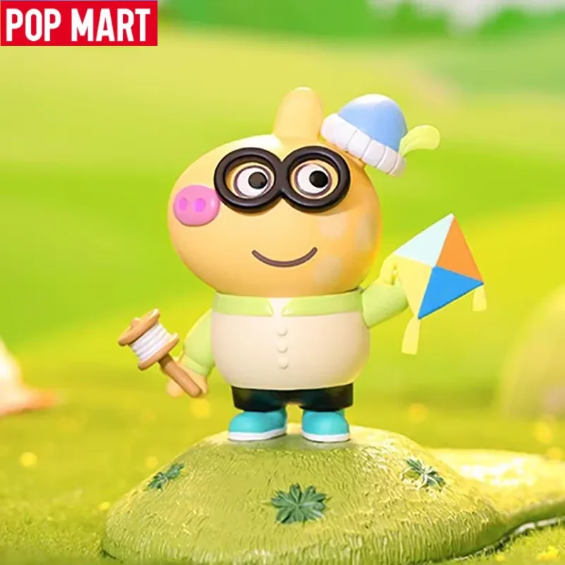 البوب مارت بيبا خنزير الأسرة الاحتفال سلسلة صندوق أعمى صندوق غامض تخمين لعبة لطيف اللعب أنيمي الشكل دمية الحلي هدية فتاة