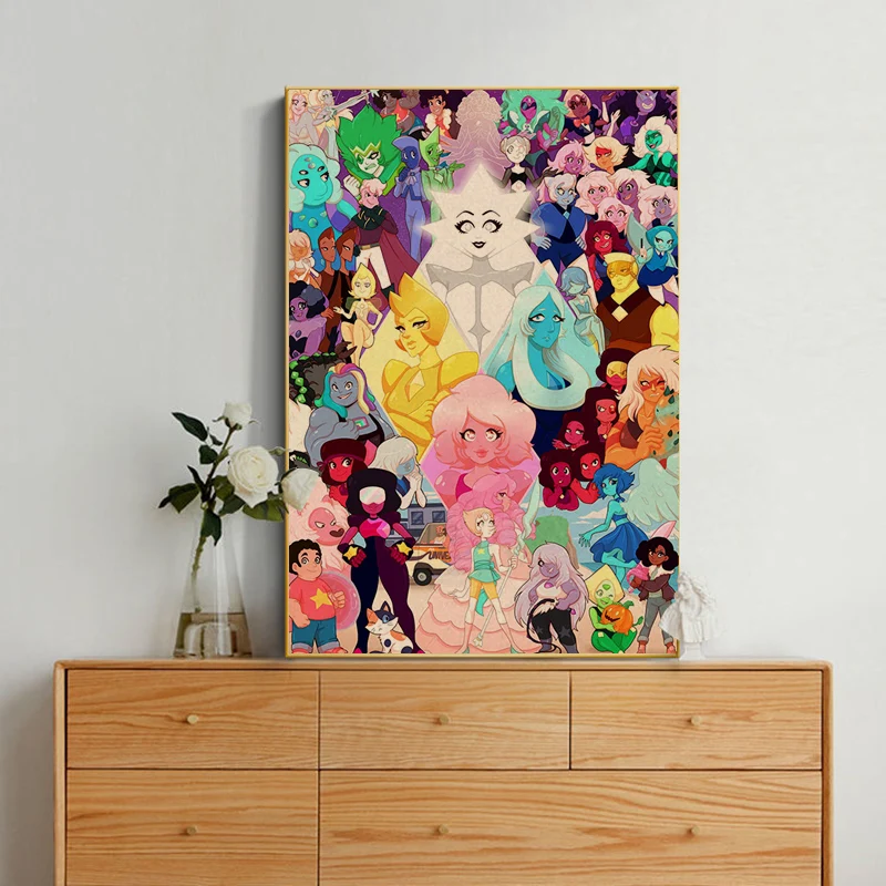 Steven Universe Art Poster For Living Room Bar Decoration Home Decor