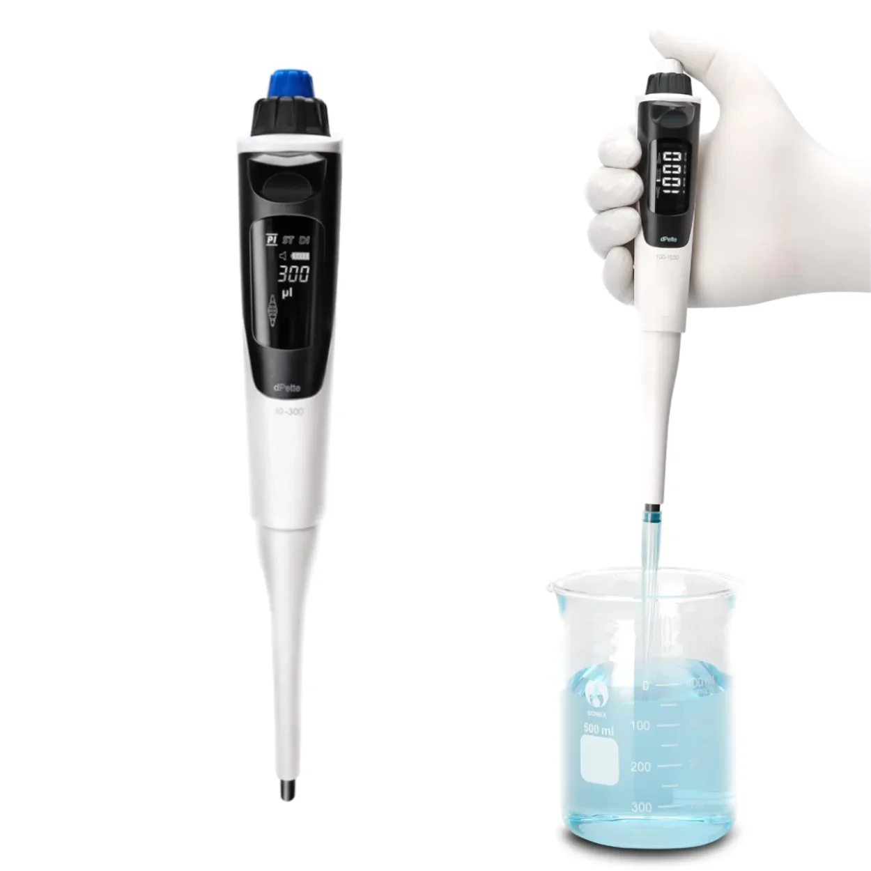 

WEIAI High Quality Single Channel Electric Pipettes Digital 0.5~1000ul Adjustable Electronic Pipette for Laboratory Use