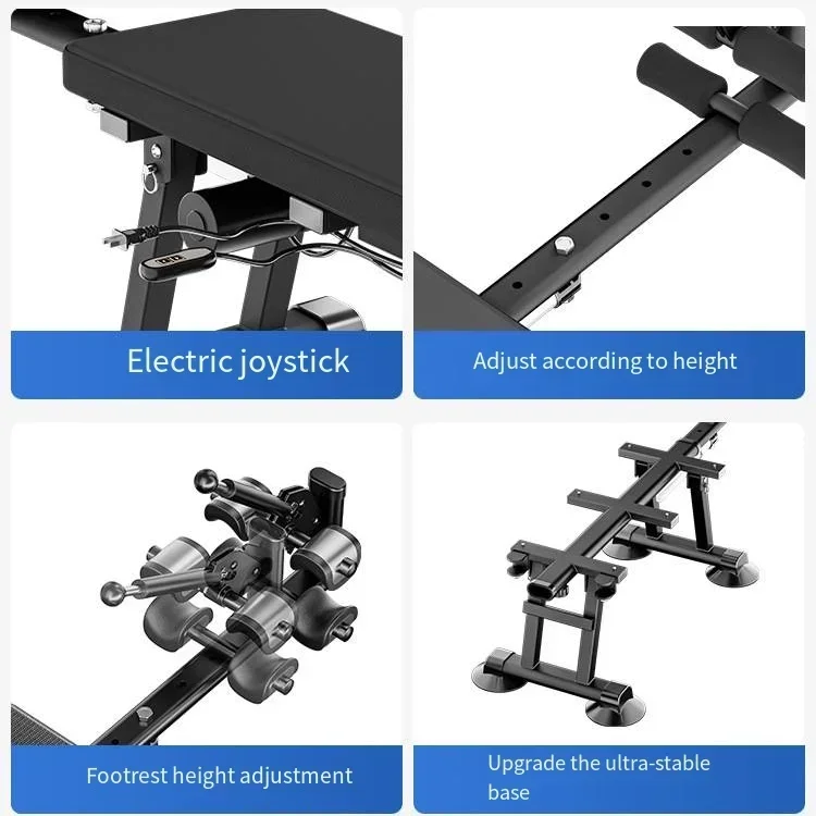 Professional Electric Stretching Device Cervical Lumbar Decompression Portable Leg Extension Home Therapy System