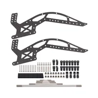 4.1mm Carbon Fiber MOA Chassis Kit for 1/10 RC Crawler Comp Builds Rigs Capra F9 Offset Portal Axle 1.9S 2.2S Sporty DIY