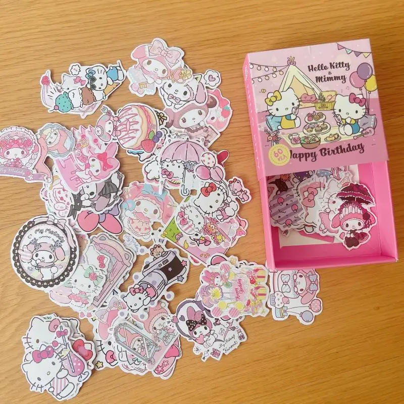 Sanrio Hangyodon My Melody Kuromi Cinnamoroll Cute Cartoon Stickers Kawaii Periphery Toys Adorkable Diy Hand Account Decorate