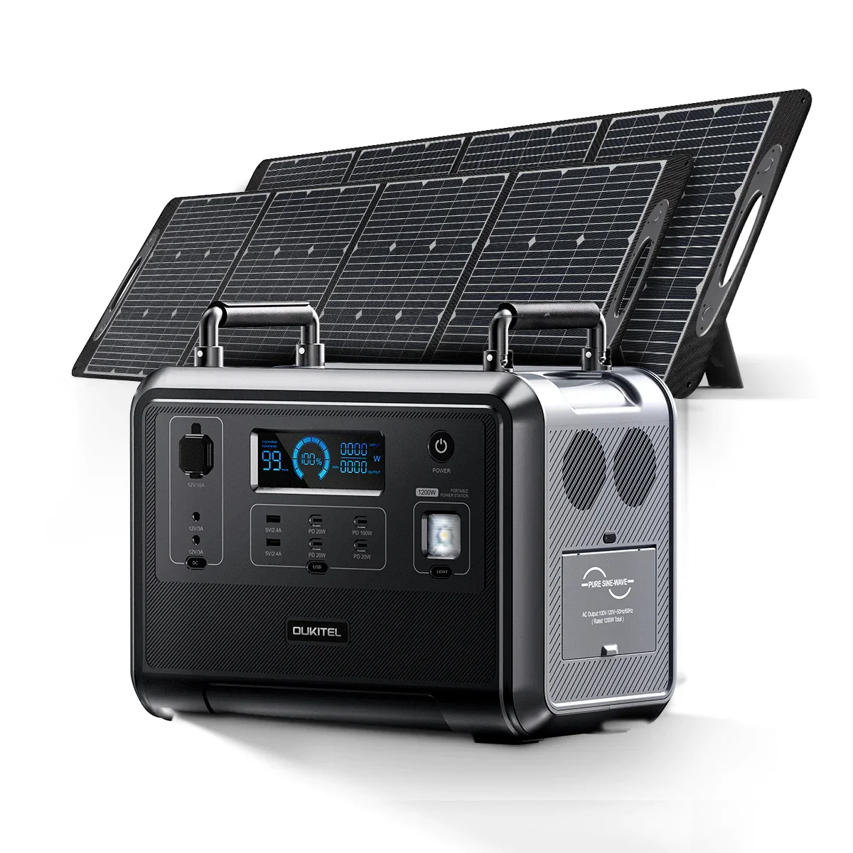 for 3000 cycles Energy Storage AC 1200W Solar Generator Powerstation Lifepo4 1000w Portable Power Station For Home Outdoor