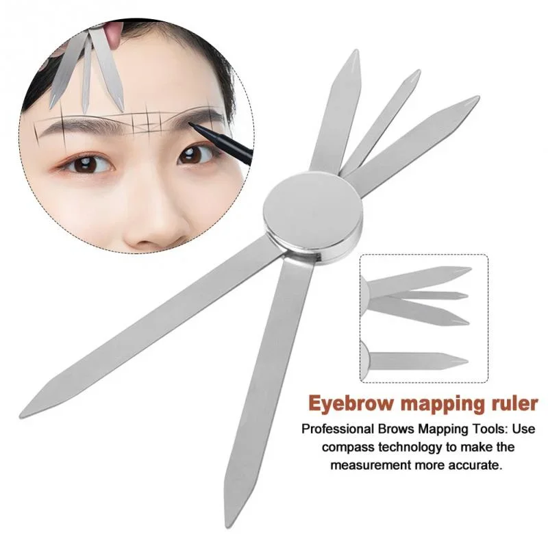 1 Pcs Microblading Balance Positioning Tattoo Ruler Makeup Eyebrow Design Golden Ratio  Measurement Tool