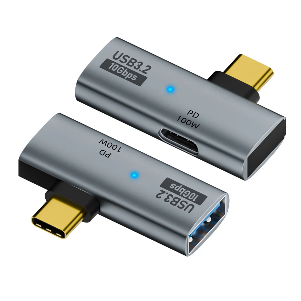Divisor OTG 2 en 1 tipo C 3,2, transferencia de datos de 10Gbps, adaptador USB OTG tipo C, convertidor OTG para teléfono, tableta, Macbook, Xiaomi y Samsung