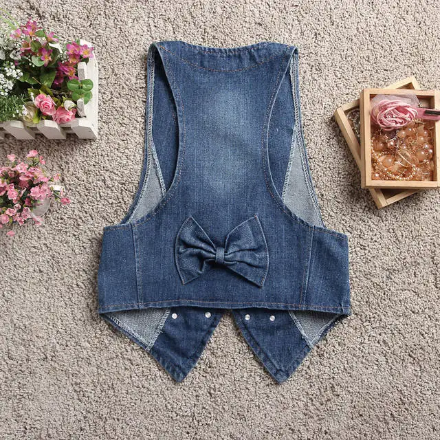 Korean Version of Loose Casual Sleeveless Cowboy Waistcoat, Spring and Autumn New Fashion Short Denim Cardigan Waistcoat Women