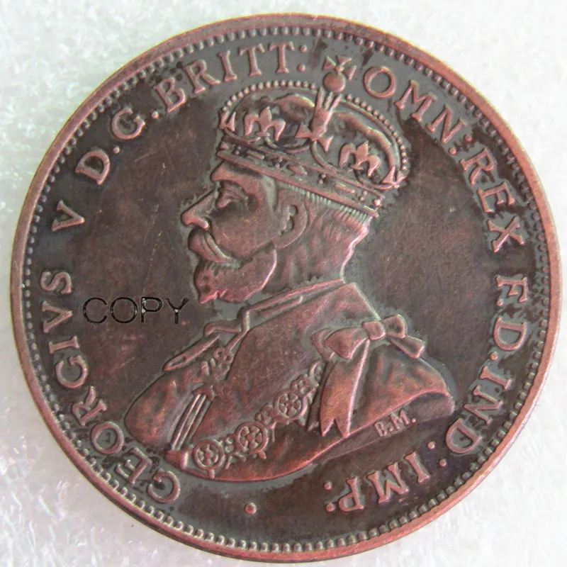 1930 AUSTRALIAN PENNY Copper Copy Coins