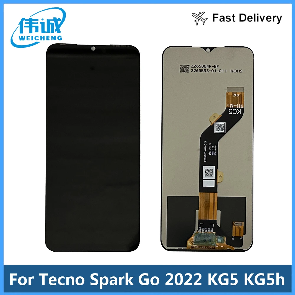 

Tested 6.52" For Tecno Spark Go 2022 KG5 KG5h LCD Display Touch Screen Digitizer Assembly For Tecno Spark Go 2022 LCD Sensor