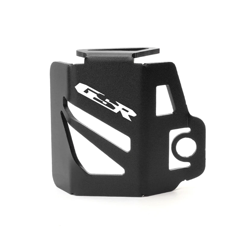 For SUZUKI GSR400 GSR600 GSR750 GSR Motorcycle CNC Accessories Rear Brake Fluid Reservoir Guard Cover Protector With LOGO \
