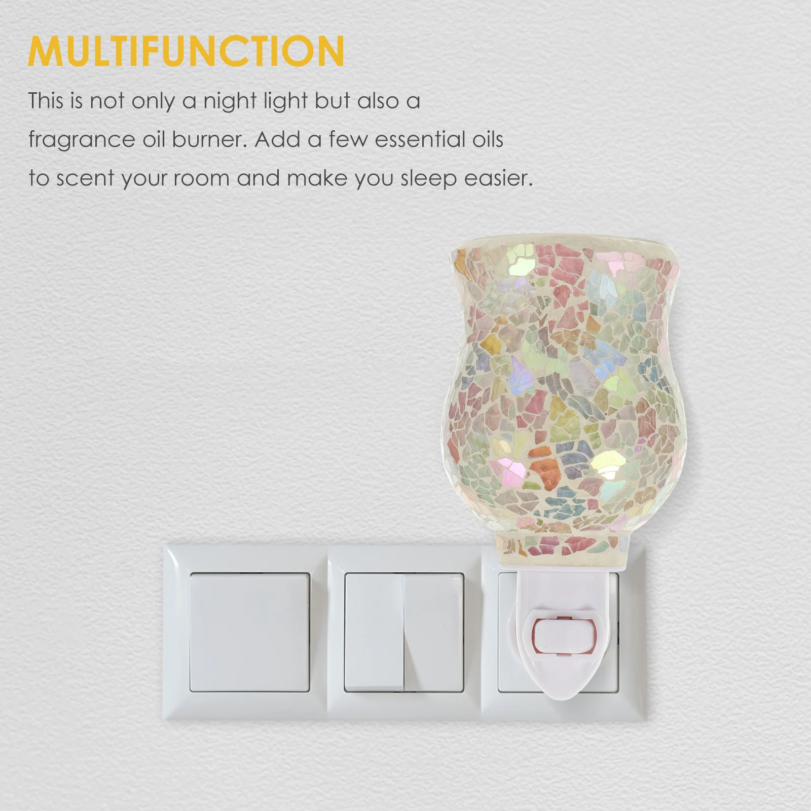 

Plug Scent Warmer Aromatherapy Nightlight Lamp Household Fragrance Oil Diffuser