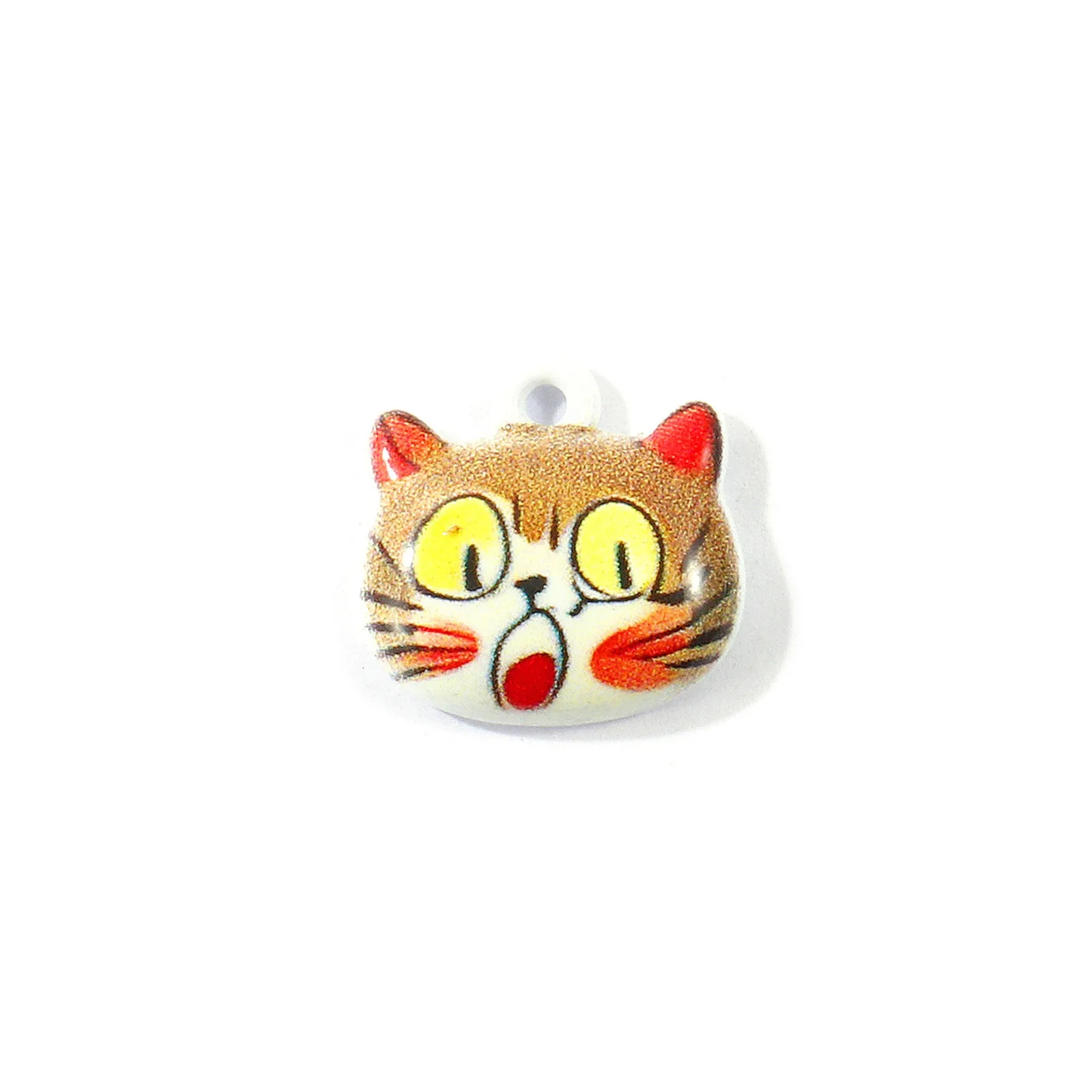 10 Stück Mehrfarbige Cartoon-Katzen-Tier-Motiv-Anhänger aus Zinklegierung für Frauen, DIY-Halsketten, Armbänder, Schmuckzubehör, 13x13mm – Detail 8