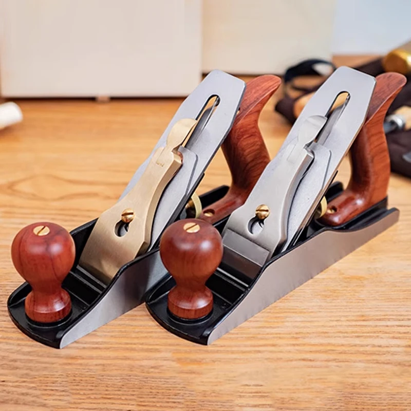 No. 4 Planer Hand Push Woodworking Furniture Musical Instrument Model Leveling Planer Stainless Steel Pressure Plate