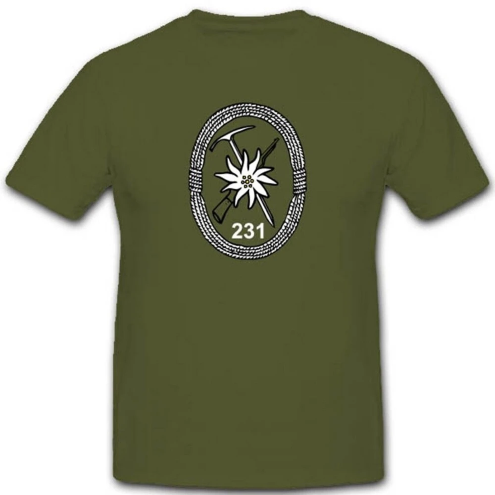 

Gebjgbtl 231 Mountain Hunter Battalion 231 Bundeswehr Military Unit design -100% cotton O-neck casual printed men's T-shirt.