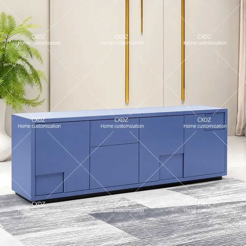 Nordic Piano Finish Dining Side Cabinet Modern Simple Entryway Shoe Storage Decorative Console Multi Functional Locker Unit