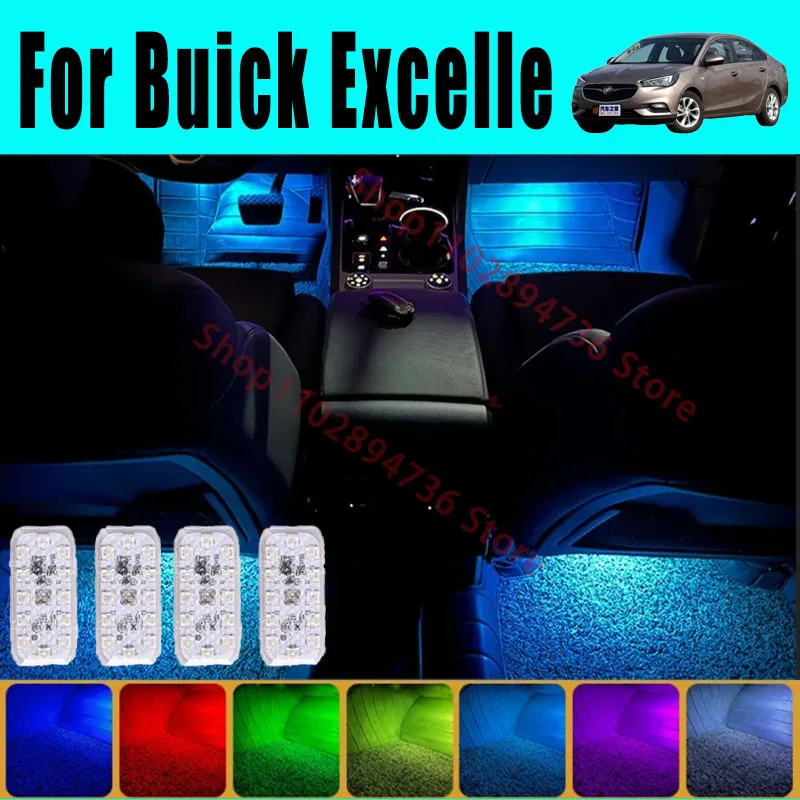 RGB Footwell Lights Luggage Compartment Car Led HD Seat Lamp For Buick Excelle Car LED Atmosphere Decorative Lamp