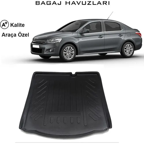 

For Citroen c-elysee Trunk pool Car accessory Car Mat Car Rear Trunk Mat Protective Pads Cargo Liner Trunk Tray floor