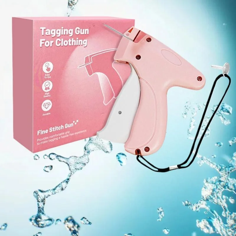 

[YU] Пистолет для вышивания, быстрый фиксатор одежды для одежды, микропистолет для маркировки одежды, мини-скоростной липкий швейный пистолет, инструмент для подшивки
