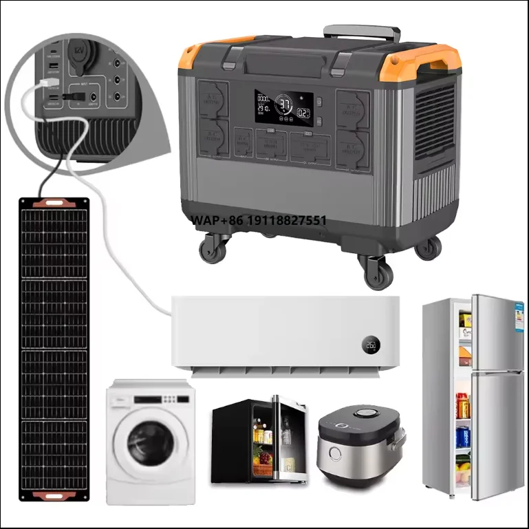 

Solar Energy New Portable Power Station 3000w 2400w Premium Lithium Battery Charge Power Storage System Multiple Socket
