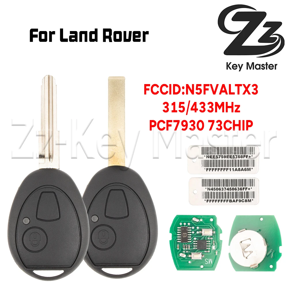 Llave remota ZZ Master para coche N5FVALTX3 PCF7930 ID33 para Land Rover Discovery 1999-2004 315/433MHz para Bmw Mini Cooper S R50 R53