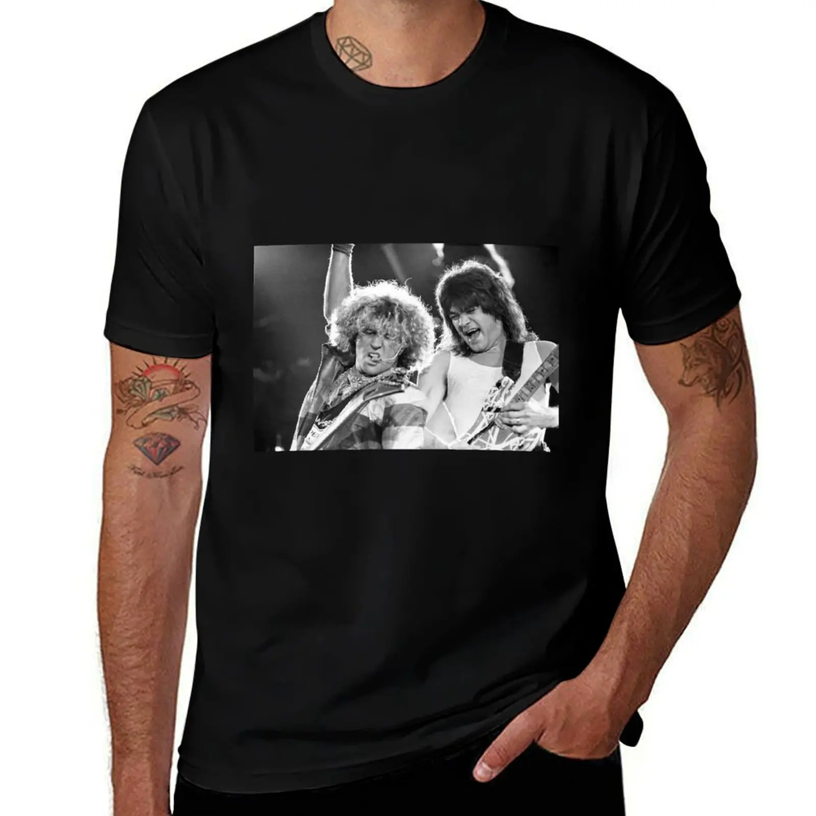 

Sammy Hagar and Eddie VanHalen T-Shirt Sports Basic Short Sleeve T-Shirt