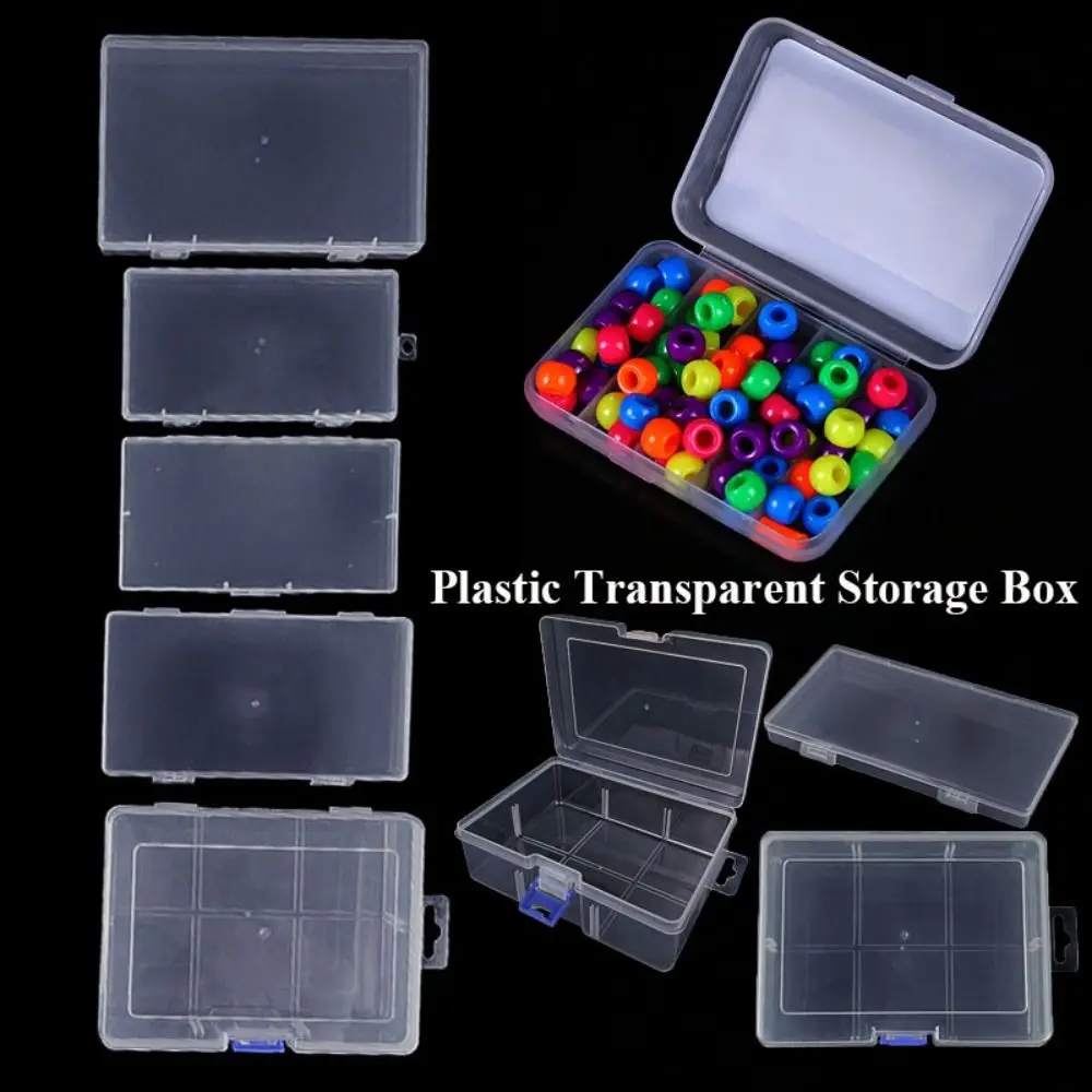 

Hot Square Storage Box Plastic Transparent Small Items Case Fishing Tools Accessories Power Tools Holder