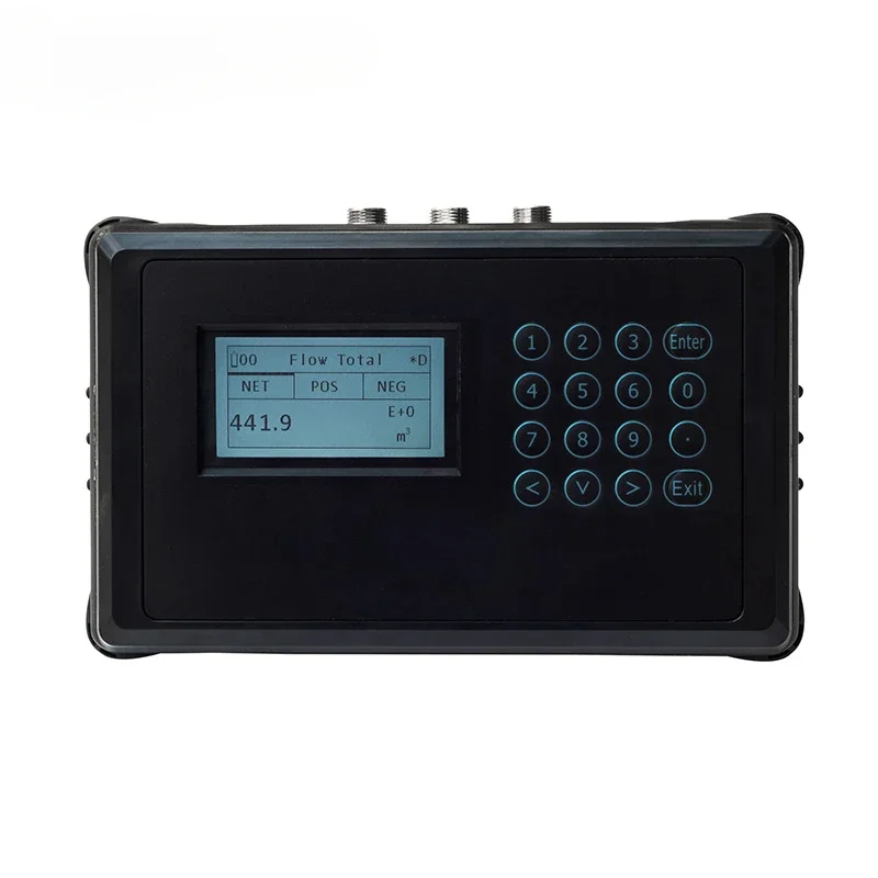 Rechargeable Lithium Battery LCD Display Portable Ultrasonic Flowmeter Flow Meters For Water Treatment Ultrapure Pure Water