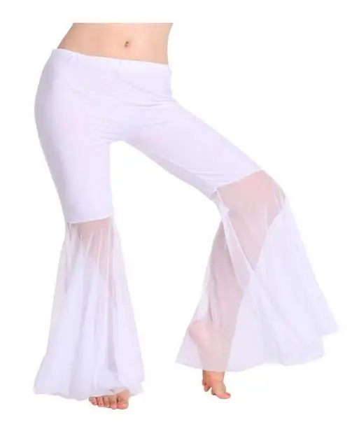 Trajes de danza del vientre para mujer, pantalones de linterna de gasa, cinturón de realce, sexy, para práctica, novedad